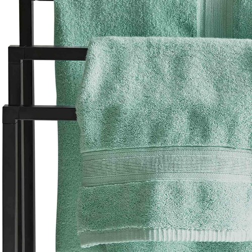 M&S Super Soft Pure Cotton Antibacterial Towel 2pk Face Towels Duck Egg