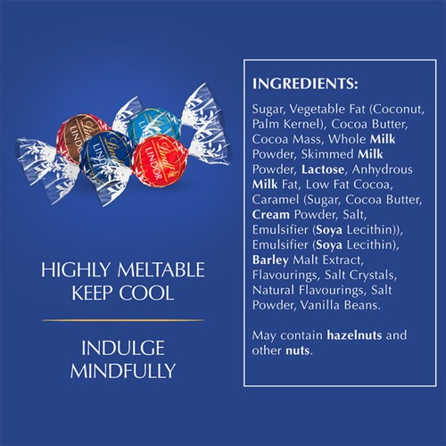 Lindt Lindor Blue Assorted Milk Chocolate Truffles Box