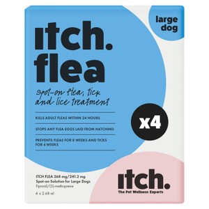 Itch Flea & Tick Spot On Treatment For Cats 4 Pack