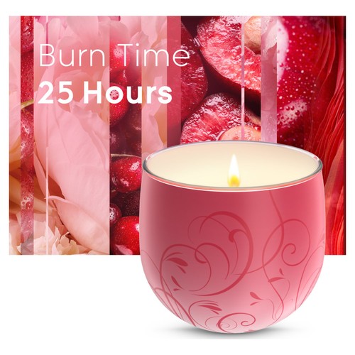 Glade Scented Candle Sleeved Floral Cherries 108g