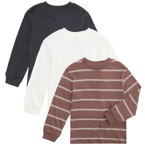 M&S Long Sleeve T-Shirt, 6-7 Years, Brown
