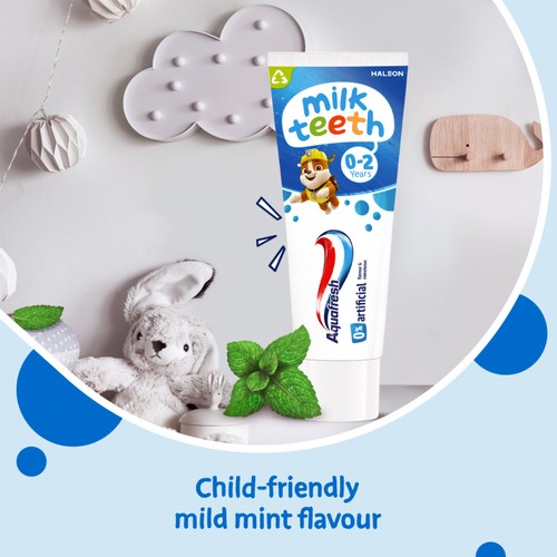 Aquafresh Kids Paw Patrol Milk Teeth Toothpaste 0-2 years 50ml