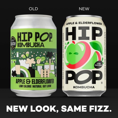 Hip Pop Apple & Elderflower Kombucha