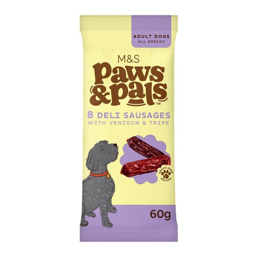 M&S Paws & Pals Deli Sausage with Venison & Tripe Dog Treats