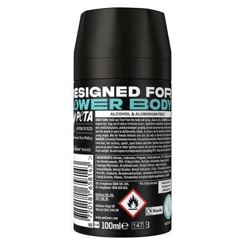 Lynx Lower Body Deodorant Body Spray Coconut