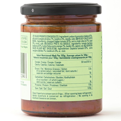 Crispino Pasta Sauce Tomato Basilico