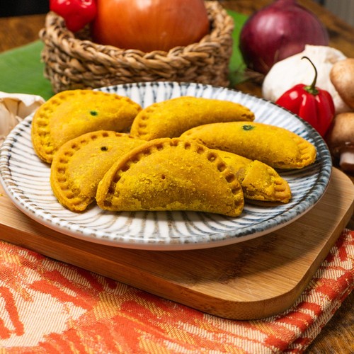 The Vegan Patty Lady Gluten Free Vegan Jamaican Curry Patties cocktail size