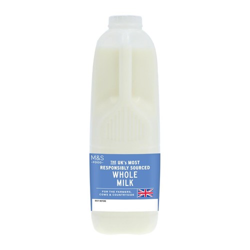 M&S Select Farms British Whole Milk 2 Pints