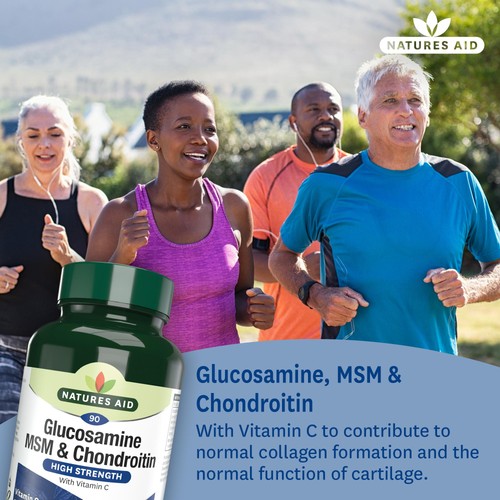 Natures Aid Glucosamine MSM & Chondroitin 