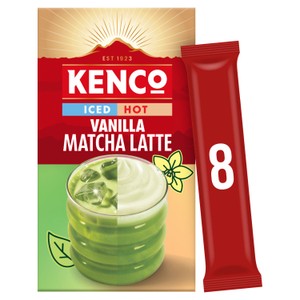 Kenco Iced or Hot Vanilla Macha Latte Coffee 8 Sachets
