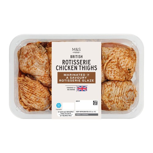 M&S 6 Bone In Rotisserie Chicken Thighs