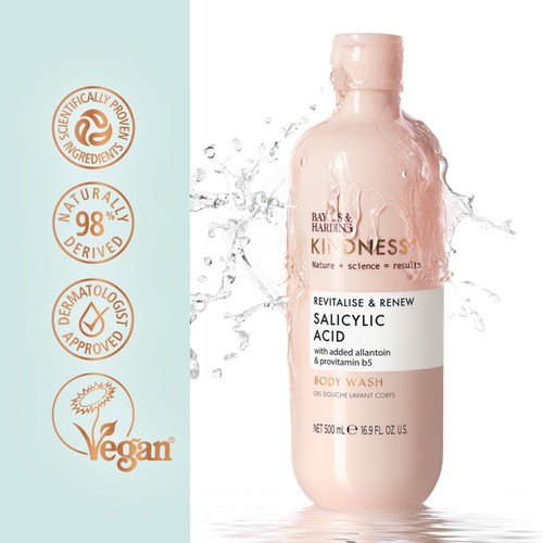 Baylis & Harding Kindness+ Salicylic Acid Cleanse & Renew Body Wash