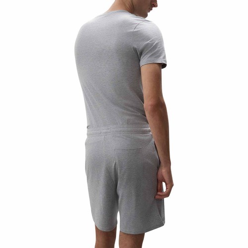 M&S Mens Autograph Pima Cotton Pyjama Shorts, S, Grey Marl