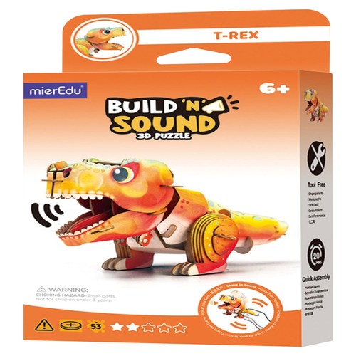 Mier Edu Build N Sound 3D Puzzle - Tyrannosaurus Rex