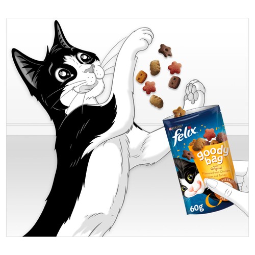Felix Goody Bag Original Chicken Liver & Turkey Cat Treats 