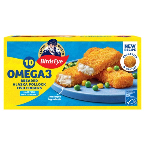 Birds Eye 10 MSC Breaded Omega 3 Fish Fingers
