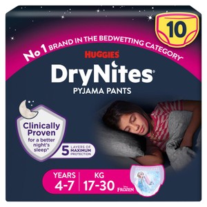 Huggies DryNites Boys Pyjama Pants, 4-7 Yrs (17-30kg)