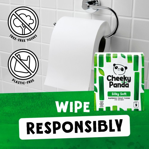 Cheeky Panda Natural Bamboo Toilet Tissue