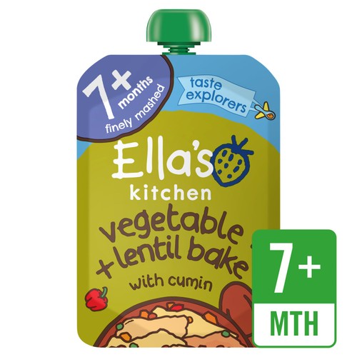 Ella's Kitchen Vegetable & Lentil Bake Baby Food Pouch 7+ Months
