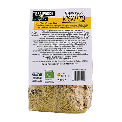 Realfoods Organic Asparagus Risotto