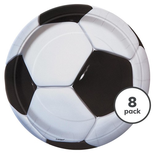 Football 23cm Paper Party Plates 