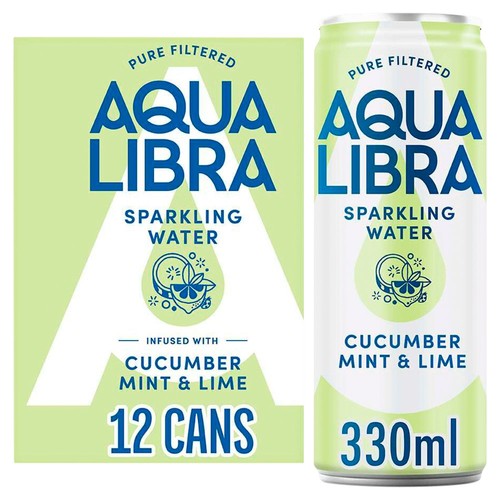 Aqua Libra Cucumber, Mint & Lime Infused Sparkling Water