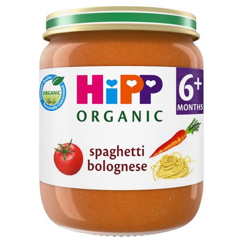 HiPP Organic Spaghetti Bolognese Baby Food Jar 6+ Months