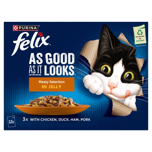 Felix As Good As it Looks Meaty Selection in Jelly Wet Cat Food