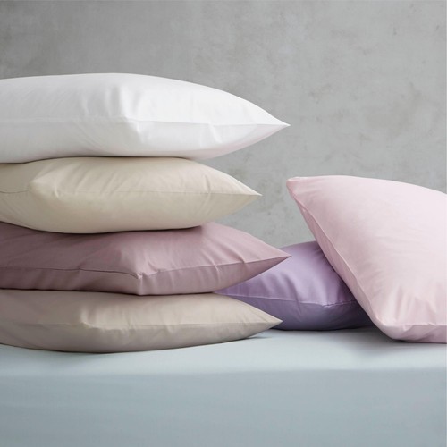 Catherine Lansfield Plain Dye Polycotton Single Fitted Sheet, Cream