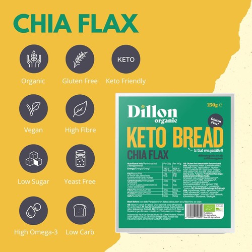 Dillon Organic Chia Flax Keto Bread