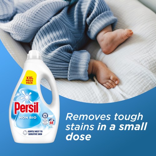 Persil Non Bio Laundry Detergent Washing Liquid 68 Washes