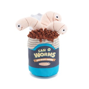 Bark Live Bait Bites Can of Worms Dog Toy - Medium