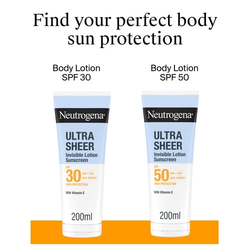 Neutrogena Ultra Sheer Body Sunscreen Lotion SPF30
