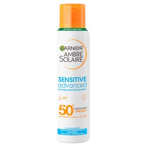Garnier Ambre Solaire SPF 50+ Sensitive Advanced Hypoallergenic Dry Mist Sun Cream Spray 150ml