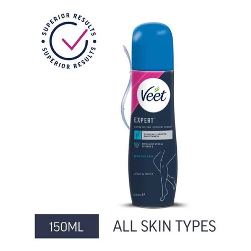 Veet Expert Spray on Cream, Sensitive