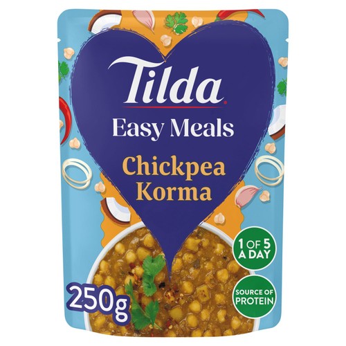 Tilda Easy Meals Chickpea Korma Pulses and Vegetables