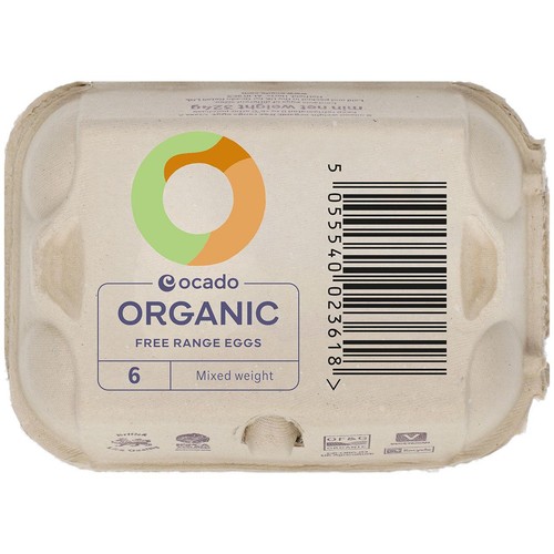 Ocado Organic Free Range Mixed Weight Eggs