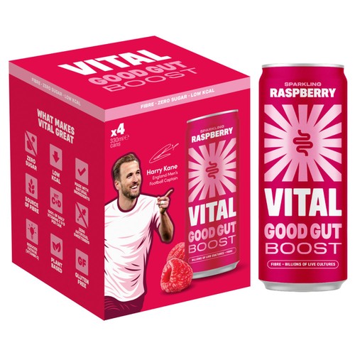 VITAL Gut Health Raspberry Soda