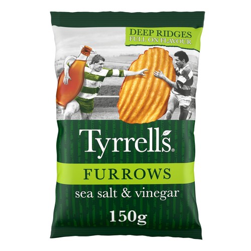 Tyrrells Furrows Sea Salt & Vinegar Sharing Crisps