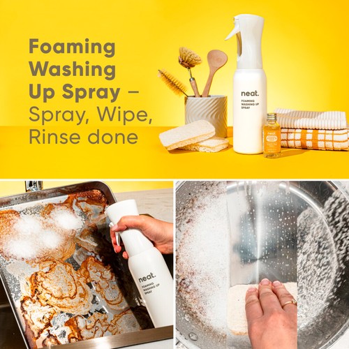 Neat Foaming Washing Up Spray Starter Pack Mango & Fig