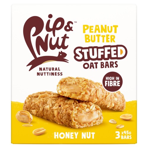 Pip & Nut Peanut Butter Stuffed Honey Nut Oat Bars