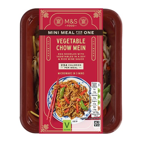 M&S Vegetable Chow Mein Serves 1