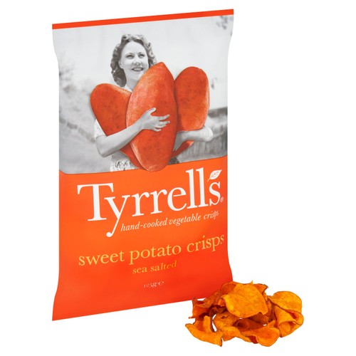 Tyrrells Lightly Sea Salted Sweet Potato Sharing Crisps