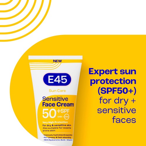 E45 Face Suncream SPF 50+ 