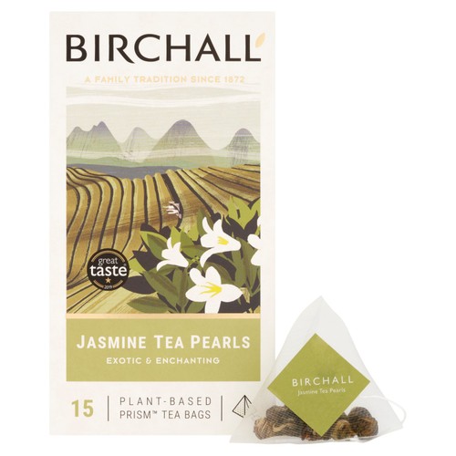 Birchall Jasmine Tea Pearls - 15 Prism Tea Bags