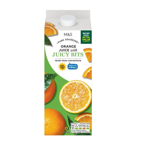 M&S Orange Juice with Bits