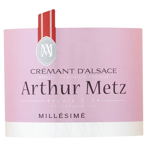 Arthur Metz Cremant d'Alsace Brut Rose