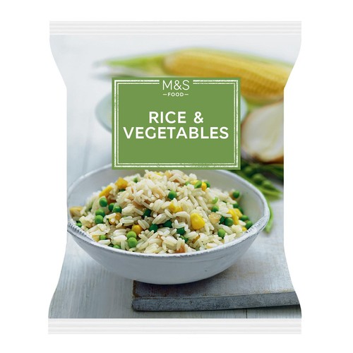 M&S Rice & Vegetables Frozen 500g