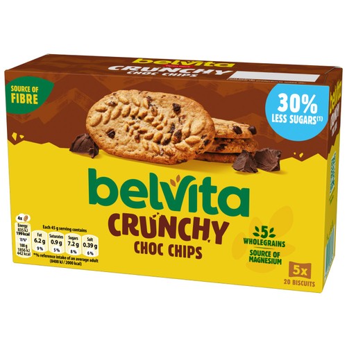 Belvita 30% Less Sugar Chocolate Chips Breakfast Biscuits