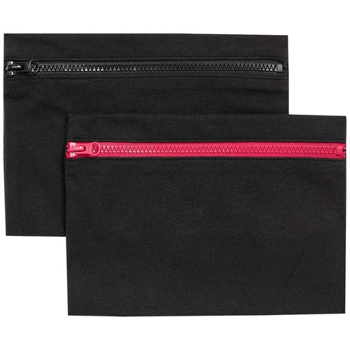 M&S Womens Cotton Rich Period Travel Bags, Black Mix